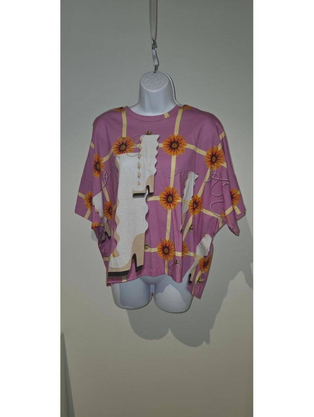 LOEWE Purple Sunflower Oversize T-Shirt Women's Size L